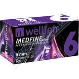 Jehly WELLION MEDFINE PLUS 31Gx6mm 100ks inz. pera