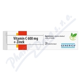 Vitamin C 600 mg + Zinek eff. tbl. 20