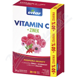 VITAR Vitamin C+zinek+echinacea+pek tbl.30+15