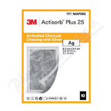 Actisorb Plus 25 kryt 6.5x9.5cm 10ks