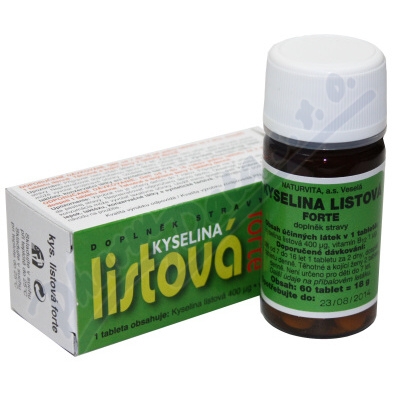 Kyselina listov Forte tbl.60 Naturvita