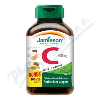 JAMIESON Vitamn C 500mg 3 ovocn pch.tbl.100+20