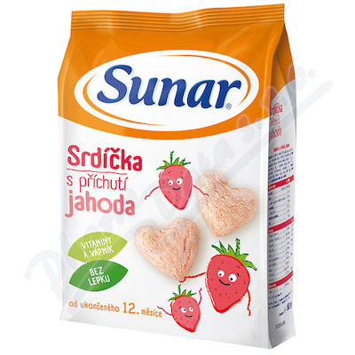 Sunarka dtsk snack jahodov srdka 50g
