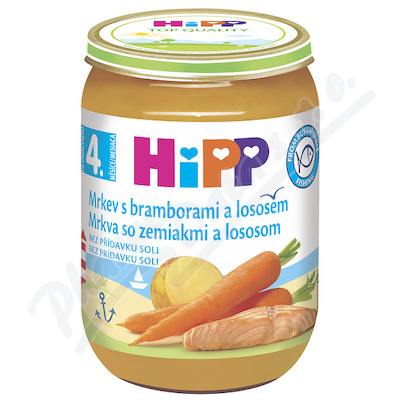 HiPP BABY Karotka s bramborami a lososem 190g