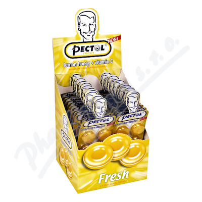 Pectol citronov drops s vit.C box 24 blistr