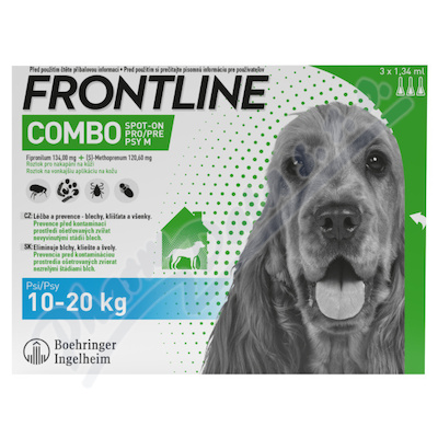 Frontline Combo Spot on Dog 10-20kg pipet.3x1.34ml