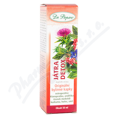 Dr.Popov Kapky bylinn Jtra detox 50ml