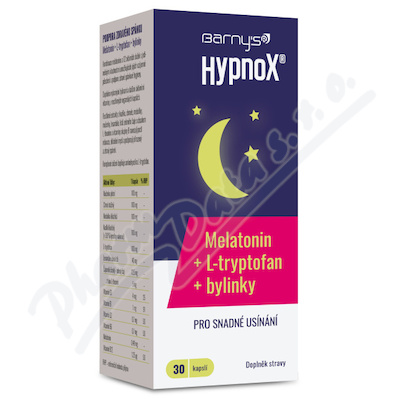 Barnys HypnoX MELATONIN+L-tryptofan cps.30