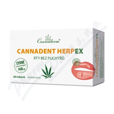 Cannaderm Cannadent HerpEX rty bez puch 28 tob.