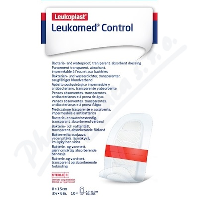 Leukoplast Leukomed Control abs.kryt 8x15cm 10ks