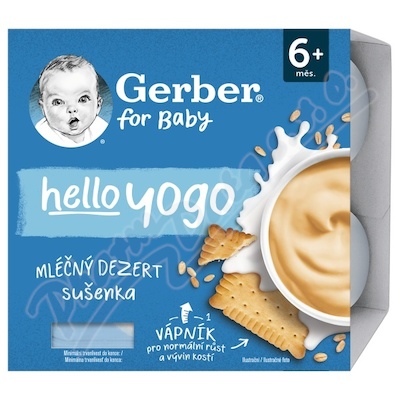 Gerber Hello yogo ml.dezert suenkov 4x100g 6M+