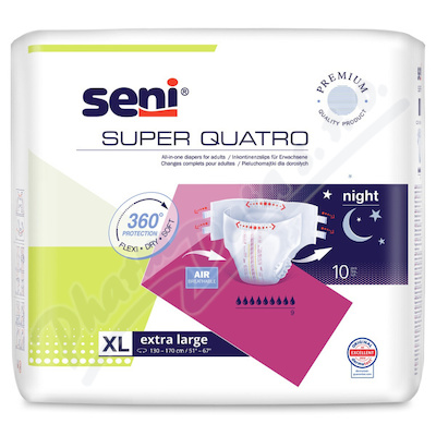 Seni Super Quatro inkon.plen.kalh.s leptky XL10ks