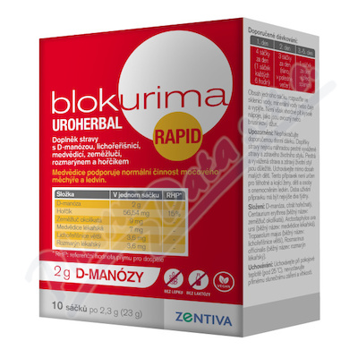 Blokurima Uroherbal Rapid 2g D-manzy sk.10x2.3g