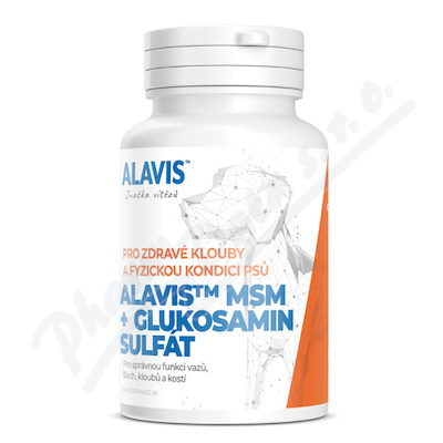 Alavis MSM+Glukosamin sulft pro psy tbl.60