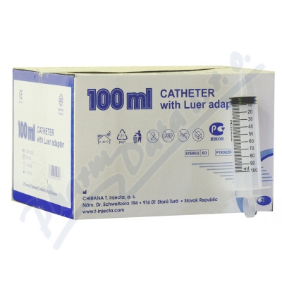 Inj.stk.100ml Chirana Luer vyplach.3-dln