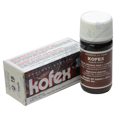 NATURVITA Kofex pr.kofein+guarana tbl.80